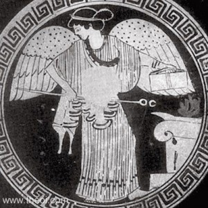 20. Zeița greacă Iris, personificarea curcubeului și mesagera zeilor
